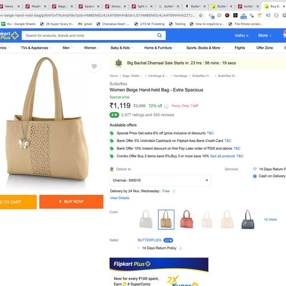 Brand new butterflies bag - Picture 13 of 13